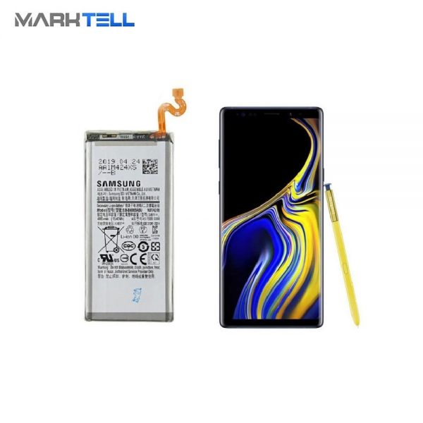 باتری موبايل سامسونگ Samsung Galaxy Note 9 ظرفیت 4000 میلی آمپر ساعت در کنار note9