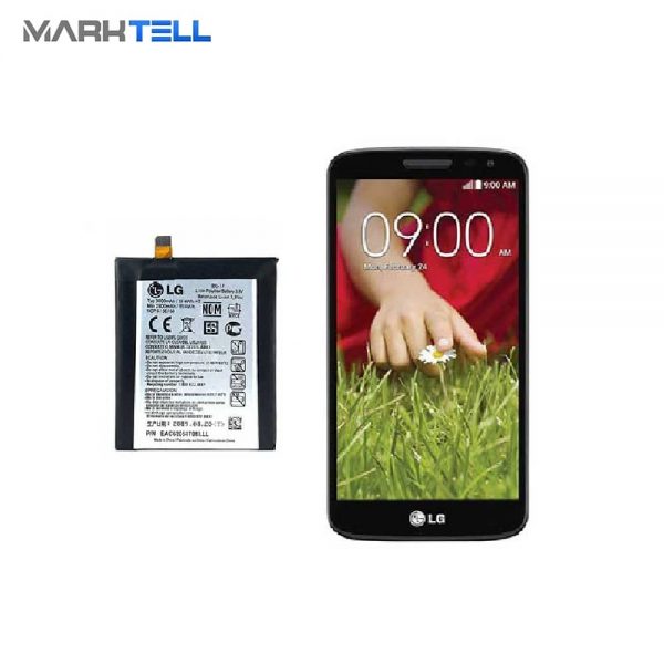 باتری موبايل ال جی LG G2 BL-T7 ظرفیت 3000mAh میلی آمپر ساعت و گوشی g2